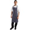 Zástěra Whites Chefs Clothing náprsní zástěra Modrá