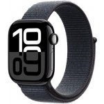 Apple Watch Series 10 46mm Cellular klavírně černý hliník s inkoustově fialovým provlékacím řemínkem MWY53QC/A – Zboží Mobilmania