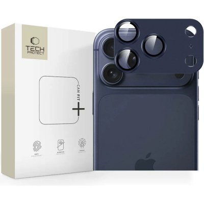Tech-Protect Camfull Fit+ Ochranné sklo objektivu iPhone 17 Pro Max - Temně modrá – Sleviste.cz