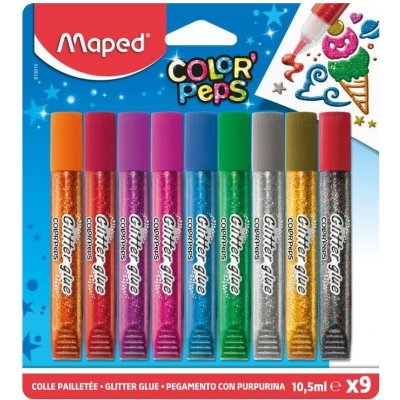 Kores Dekorační lepidlo Maped Glitter Glue 9 x 10,5 ml – Sleviste.cz