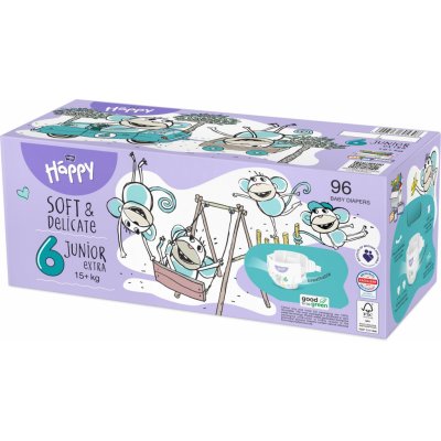 Bella Baby Happy Soft&Delicate Junior Extra Box 2 x 48 ks – Sleviste.cz