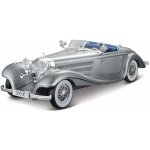 Maisto 1936 Mercedes-Benz 500 K Typ Specialroadster metal šedý 1:18 – Hledejceny.cz