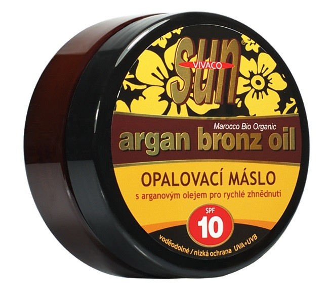 SunVital Argan Bronz Oil opalovací máslo SPF10 200 ml