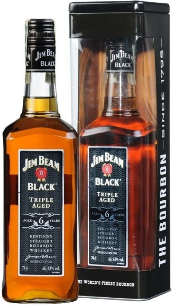 Jim Beam Black 43% 0,7 l (holá láhev)