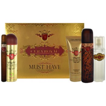 Cuba Must Have Royal EDT 100 ml + EDT 35 ml + 100 ml vody po holení + 200 ml sprchový gel + deospray 200 ml dárková sada