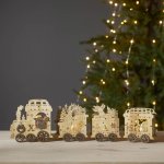 Star Trading Dekorace Svícen Yuletide Vláček přírodní – Hledejceny.cz