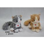 Teddies Kočka sedící se zvukem 20 cm – Sleviste.cz
