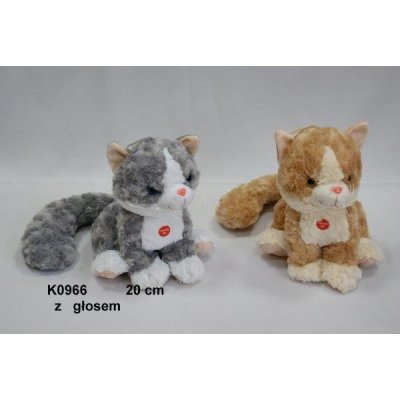 Teddies Kočka sedící se zvukem 20 cm – Sleviste.cz