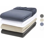 Livarno Home Žerzejové napínací prostěradlo 180-200x200 tmavě šedá – Zboží Dáma