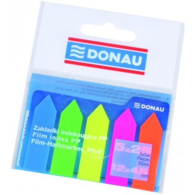 Donau Záložky samolepicí tvar šipka 12 x 45 mm PP mix neonových barev – Hledejceny.cz