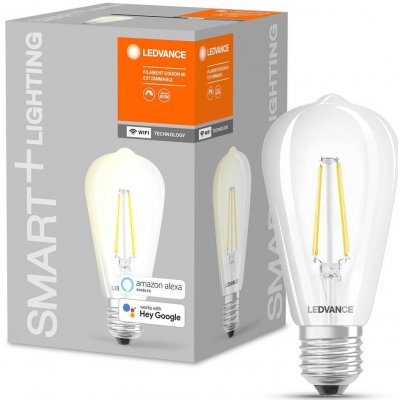 Ledvance Chytrá LED filamentová žárovka SMART+ WIFI, E27, ST64, E60, 5,5W, 806lm, 2700K, teplá bílá SMART+ WIFI – Zboží Živě