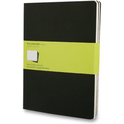 Moleskine Sešity Cahier B5 čistý 3 ks černé – Hledejceny.cz