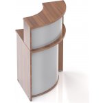 Nábytek Designový cz NLKA90 19 Recepční pult Komfort ořech / šedý – Sleviste.cz