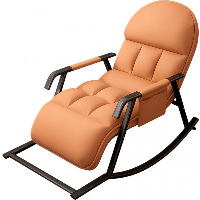 NoBi SAMANTA houpací s polohováním kov látka oranžová – Zboží Dáma