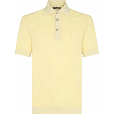 Dolce & Gabbana Label Yellow polo tričko Žlutá