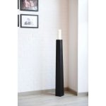 Váza/stojan na svíčky OBELISK, sklolaminát, výška 100 cm, černý mat – Hledejceny.cz