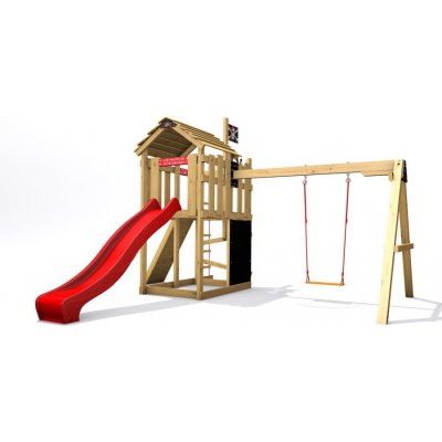 Monkey´s Home Malý pirát MAD s červenou skluzavkou – Zboží Mobilmania