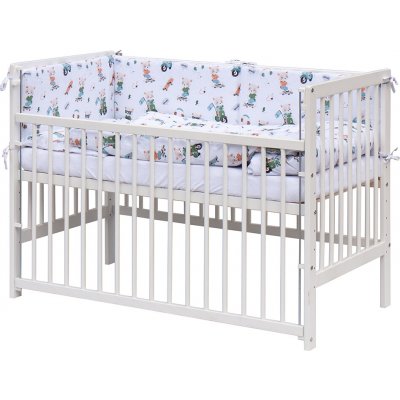 Scarlett postýlka s kompletní výbavou Peko 120 x 60 cm bílá – Hledejceny.cz