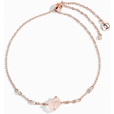 Royal Fashion náramek zlato Vermeil DR24372B-ROSEGOLD-ROSEQUARTZ-TOPAZ