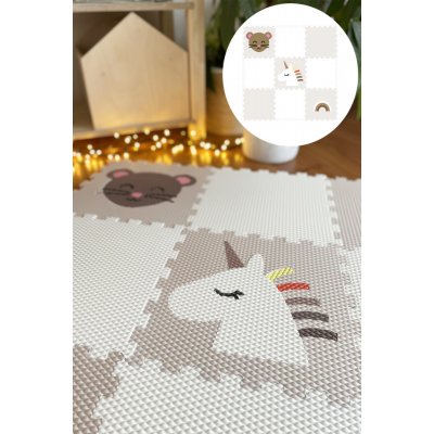 Minideckfloor podlaha 9 dílů myška jednorožec a duha 230198 – Zboží Dáma
