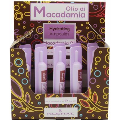 Kléral Olio di Macadamia Ampulky pro regeneraci suchých vlasů 10 x 10 ml