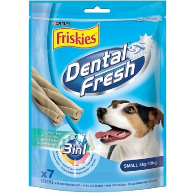 Purina Friskies Dental Fresh 3v1 Small 4-10 kg 110 g – Hledejceny.cz
