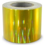 Samolepicí hologramová páska 100mm, zlatá zrcadlová