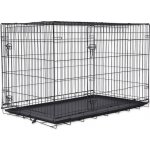 Dog Fantasy Klec skládací 2 dveře XXL 121 x 74 x 82 cm – Zboží Mobilmania