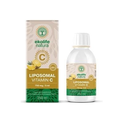 Liposomal Vitamin C 750mg 250ml ananas (Lipozomální vitamín C)