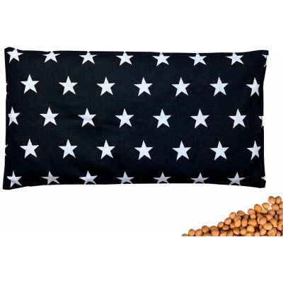 VFstyle nahřívací polštářek s třešňovými peckami 30x15 cm Stars černé – Zboží Dáma