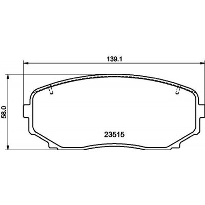 Sada brzdových destiček, kotoučová brzda HELLA 8DB 355 032-941 (8DB355032941) – Zboží Mobilmania