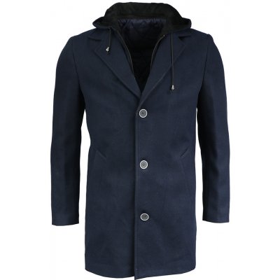 Massaro kabát pánský 40402-02 s odnímací kapucí tmavě modrá – Zboží Mobilmania
