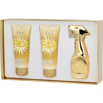 Moschino Gold Fresh Couture EDP 50 ml + sprchový gel 100 ml + tělové mléko 100 ml pro ženy dárková sada