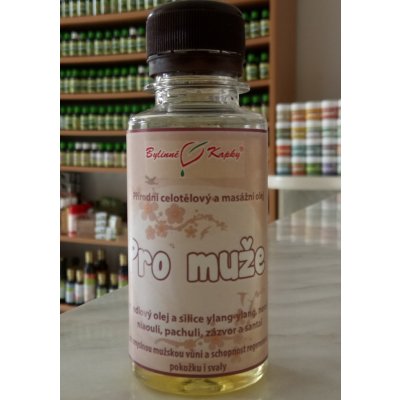 Bylinné kapky Pro muže přírodní celotělový a masážní olej 100 ml – Zboží Mobilmania