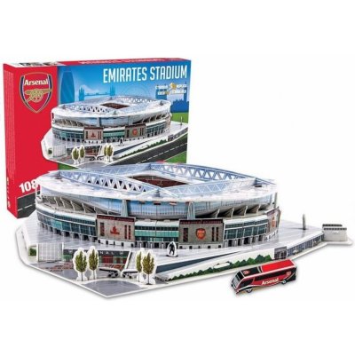 Nanostad 3D puzzle fotbalový stadion UK Emirates Arsenal 108 ks – Zboží Mobilmania