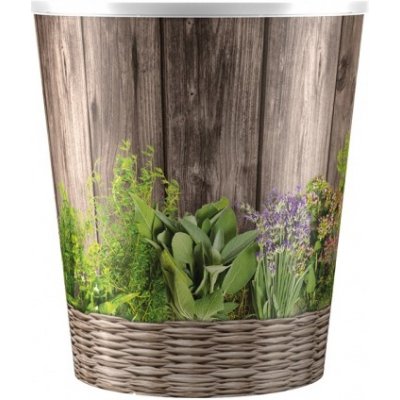 Obal na květník HERBS BYLINKY plastový d12x14cm – Zboží Dáma