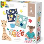 SES Creative Baby Žirafa Sofie lepení tvarů set s prstovým lepidlem – Hledejceny.cz