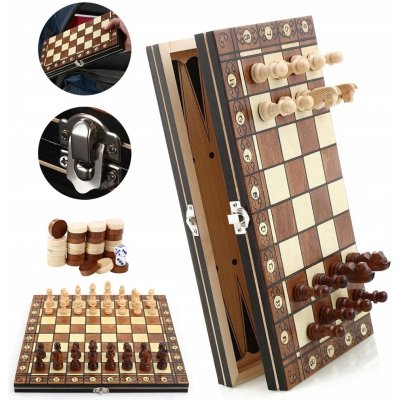 Šachy vrhcáby magnetické 2v1 cestovní mini desková hra magnet krabička – Hledejceny.cz