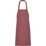 Sol's Dlouhá zástěra z organické bavlny Gamma s laclem s velkou přední kapsou starorůžová 90x75cm L03569 – Hledejceny.cz