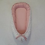 Pro útulný domov Hnízdečko pro miminko Růžičky se starorůžovou – Zboží Mobilmania