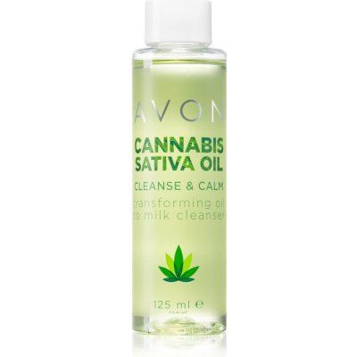 Avon Cannabis Sativa Oil čisticí pleťová emulze s konopným olejem 125 ml