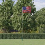 zahrada-XL Vlajka USA a stožár 5,55 m hliník – Hledejceny.cz