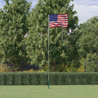 zahrada-XL Vlajka USA a stožár 5,55 m hliník – Hledejceny.cz