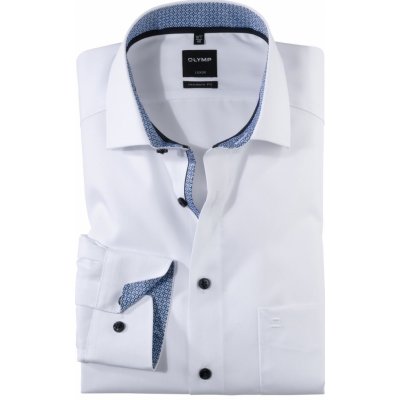 Olymp Luxor Modern fit společenská košile s prodlouženým rukávem bílá 0743 69 00