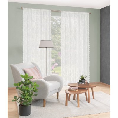 Home Wohnideen hotová záclona 90210 KIRALIO 1005 vlnena bila 245x140 cm (v x s) – Zboží Mobilmania