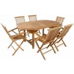Zahradní set DIVERO - týkové dřevo Divero D57018 – Sleviste.cz