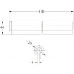 Rozebiratelný navařovací pant 7 variant Varianta: 7. varianta 27x115x44x4mm – Hledejceny.cz