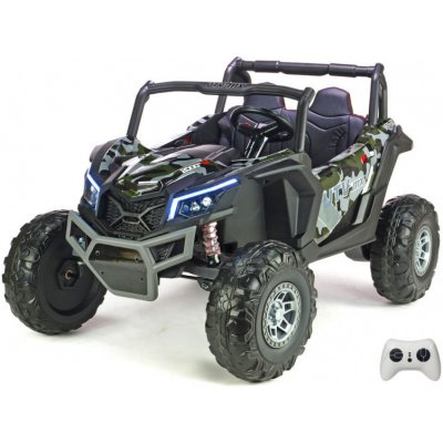 DAIMEX Dvoumístná dětská elektrická bugina UTV-MX 2x 24V/200W + EVA kola + Bluetooth SPIDER MASKÁČ – Zboží Dáma