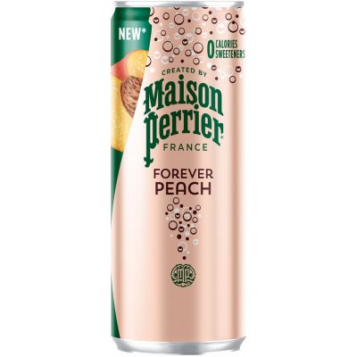 Perrier Broskev přírodní Minerální voda perlivá 10 x 250 ml – Hledejceny.cz
