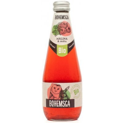 Bohemsca bio malina máta 0,33L